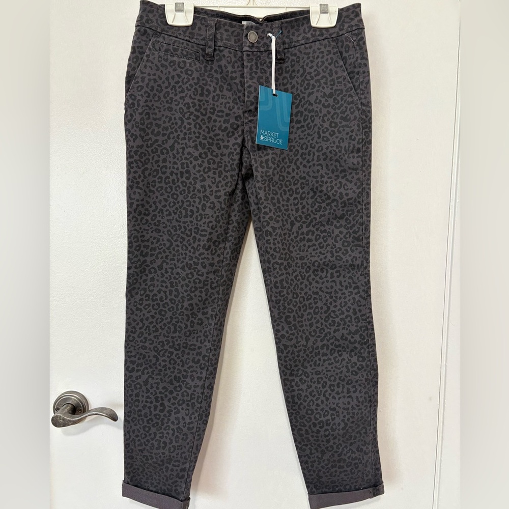 Gray/Purple Leopard Pants 2